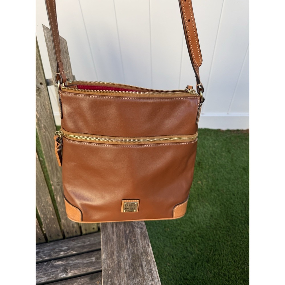 Dooney & Bourke Wexford Smooth Leather Crossbody Natural J - Picture 4 of 11